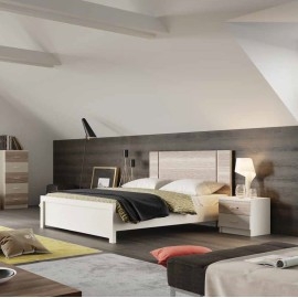 חדר שינה קומפלט מיטה זוגית כולל 2 שידות וקומודה ומראה ושידת מגירות דגם קליפורניה