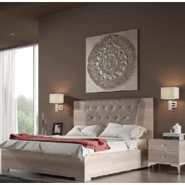 חדר שינה קומפלט הכולל הכולל מיטה זוגית 2 שידות לילה קומודה  ו מראה דגם מרוקו 