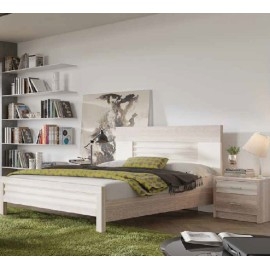 חדר שינה קומפלט מיטה זוגית כולל 2 שידות וקומודה ומראה ושידת מגירות דגם קליפסו