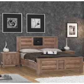 חדר שינה קומפלט מיטה זוגית כולל 2 שידות וקומודה ומראה מגירות דגם דרים            