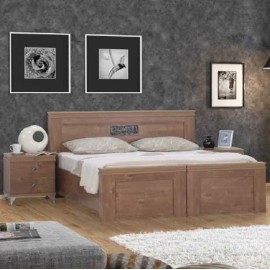 חדר שינה קומפלט מיטה זוגית כולל 2 שידות וקומודה ומראה ושידת מגירות דגם יוני