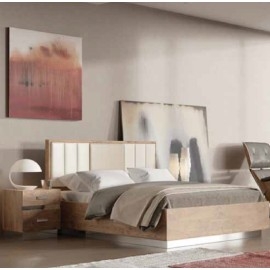 חדר שינה קומפלט מיטה זוגית כולל 2 שידות וקומודה ומראה ושידת מגירות דגם טורינו       
