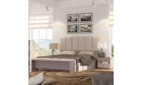 חדר שינה קומפלט מיטה זוגית כולל 2 שידות וקומודה ומראה ושידת מגירות דגם קישינב