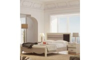 חדר שינה קומפלט מיטה זוגית כולל 2 שידות וקומודה ומראה ושידת מגירות דגם מילנה