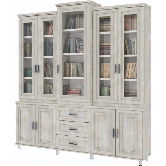 ספריית קודש מפוארת 5 דלתות סנדוויץ דגם נוריאל