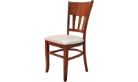 כסא עץ משולב ריפוד דגם שרונה
