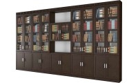 ספריית קודש סנדוויץ' 10 דלתות כולל קרניז דגם בארי אמצע צוקל