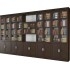 ספריית קודש סנדוויץ' 10 דלתות כולל קרניז דגם אריאל