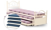 מיטת נוער מרובעת  מתכת מעוצבת דגם עוגב