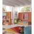 חדר ילדים קומפלט דגם קקטוס כולל מיטה שולחן כתיבה 6 מגירות + כוורות  וארון הזזה עם הדפס