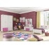 חדר ילדים קומפלט דגם נורית כולל מיטה ושולחן כתיבה, שידה, כווורת וארון בגדים מעוצב