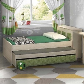 מיטת נוער סנדוויץ כולל מיטת חבר וארגז מצעים  דגם לייב