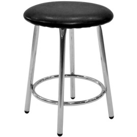 שרפרף מתכת מושב מרופד דגם גמד