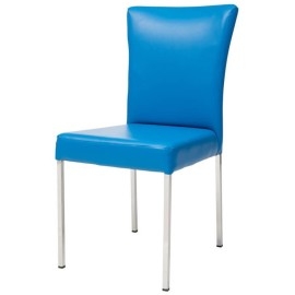 עוד עלכסא ממתכת בעיצוב מודרני עם מושב מרופד דגם דני