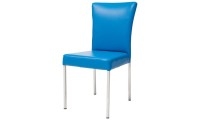 כסא ממתכת בעיצוב מודרני עם מושב מרופד דגם דני