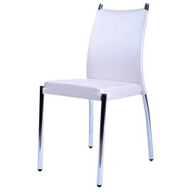 כסא ממתכת עם מושב מרופד בעיצוב מודרני דגם נוגה