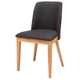 כסא מעץ עם משענת ומושב מרופדים דגם אפרת