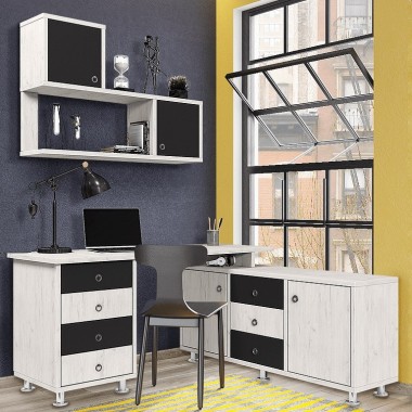 שולחן עבודה + כוננית וכוורת לתליה דגם ניסן