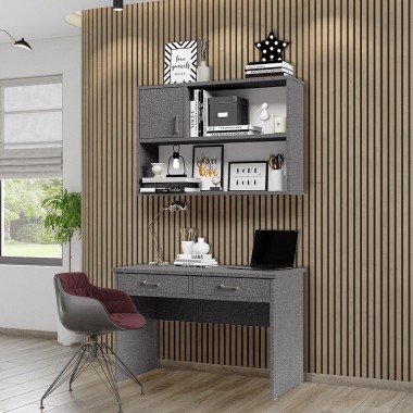 פינת עבודה 3 מגירות + כוורת לתליה דגם רותם