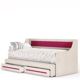 מיטת נוער כפולה + 2 מגירות אחסון עשויה סנדוויץ דגם מור