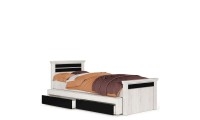 מיטת נוער כפולה + 2 מגירות אחסון עשויה סנדוויץ דגם ניסן
