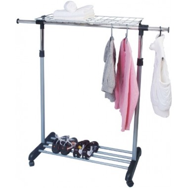 מתלה בגדים עם מדף עליון