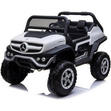 ג'יפ ממונע לבן 24V Mercedes חדש דגם UNIMOG 4X2