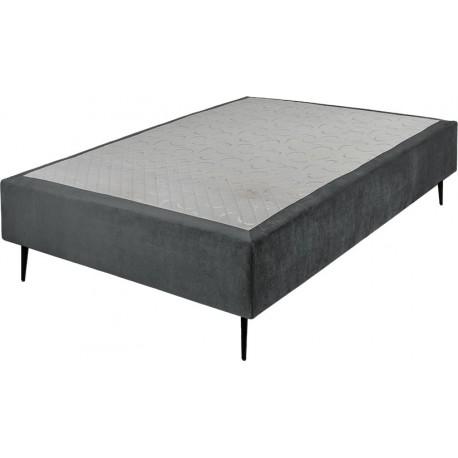 בסיס מיטה מרופד רגלי מתכת מסגרת סנדוויץ