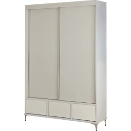 ארון הזזה 2 דלתות ו 3 מגירות חיצוניות דגם אלמוג