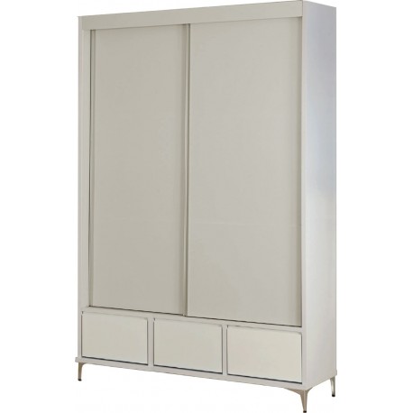 ארון הזזה 2 דלתות ו 3 מגירות חיצוניות דגם אלמוג