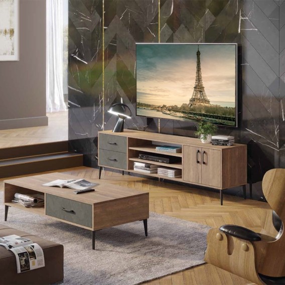 מזנון לסלון מעוצב כולל שולחן קפה  דגם אינפיניטי