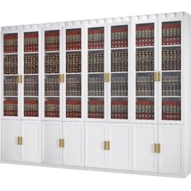 ספריית קודש סנדוויץ' 8 דלתות דגם ירושלים כולל קרניז דגם אריאל