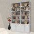 ארון ספרים סנדוויץ 4 דלתות תחתונות 7 תאים דגם 2-D