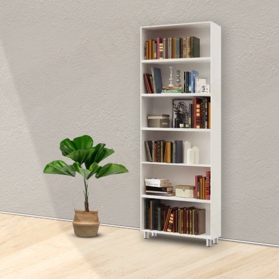 כוננית סנדוויץ 6 מדפים פתוחים על במה דגם דומינו