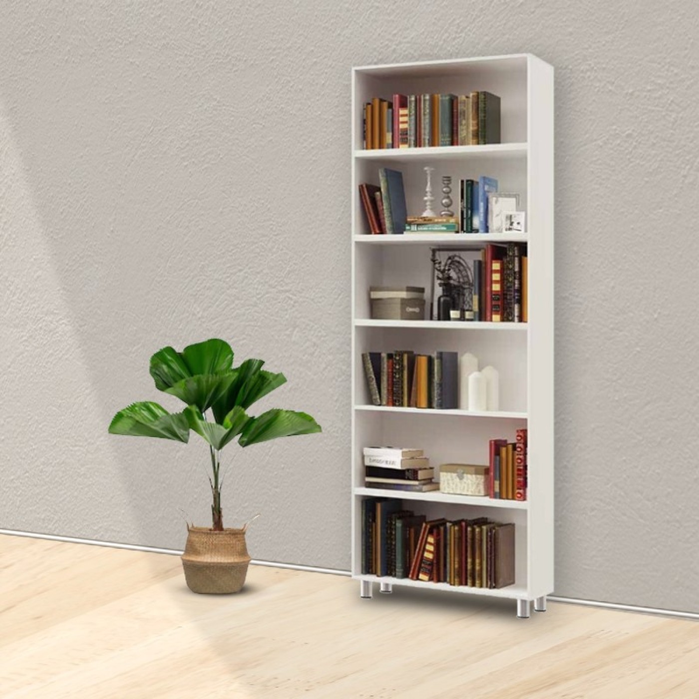 כוננית סנדוויץ 6 מדפים פתוחים על במה דגם דומינו