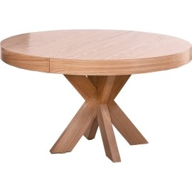 שולחן פינת אוכל עגול ללא כסאות נפתח ל 190 ס"מ דגם רוברטה