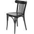 כסא מעץ בצבע שחור