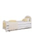 מיטת נוער משולשת עשויה מתכת משולב עץ דגם אמה