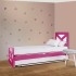 מיטת נוער משולשת עשויה מתכת משולב עץ דגם איקס משולב