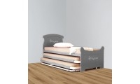 מיטת נוער היירייזר משולשת עשויה מתכת משולב עץ דגם פרינסס