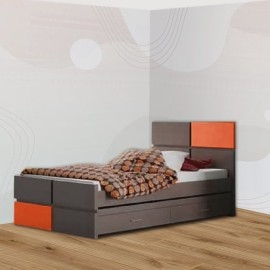 מיטת נוער כוללת מיטת חבר ו 2 מגירות דגם קוסמוס
