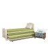 מיטת נוער היירזר כפולה עשויה מתכת משולב עץ דגם מיתר