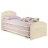 מיטת נוער הייריזר משולשת עשויה מתכת משולב עץ דגם יוניק אלזה