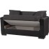 ספה דו מושבית נפתחת למיטה + כריות דגם נורית שחור