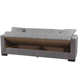 ספה תלת מושבית הופכת למיטה דגם נורית כולל 2 כריות נוי