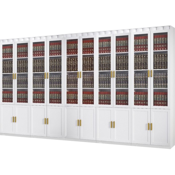 ספריית קודש סנדוויץ' 10 דלתות כולל קרניז דגם ירושלים קרניז