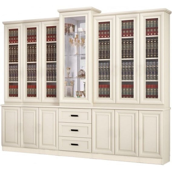 ספריית קודש סנדוויץ מפוארת 7 דלתות דגם נריה ויטרינה