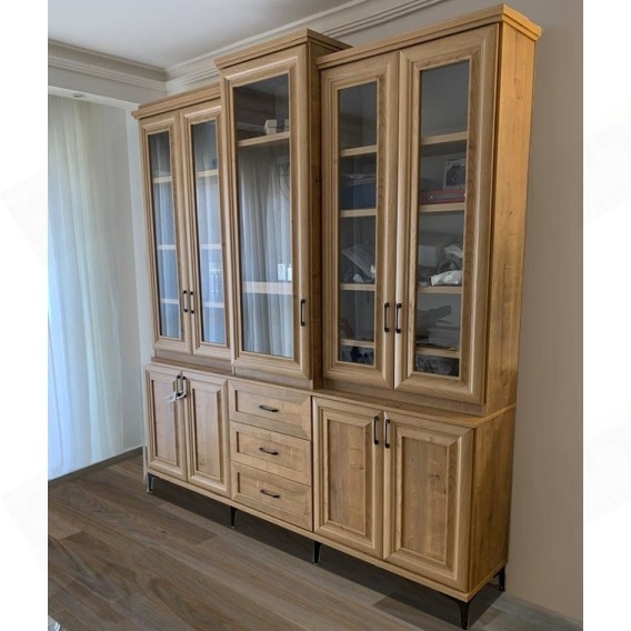 ספריית קודש סנדוויץ מפוארת 5 דלתות דגם נוריאל ויטרינה