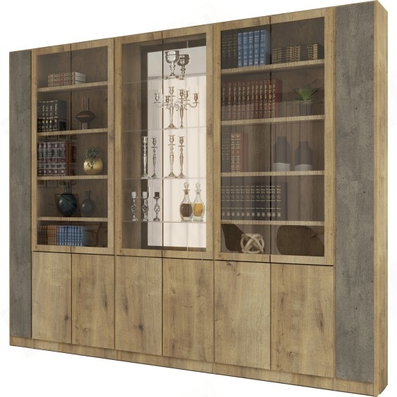 ספריית קודש סנדוויץ' מפוארת 8 דלתות וויטרינה דגם חנניה