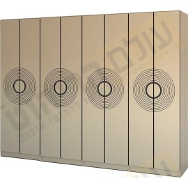 ארון בגדים חריטה 8 דלתות דגם 598-1 ר.א ריהוט
